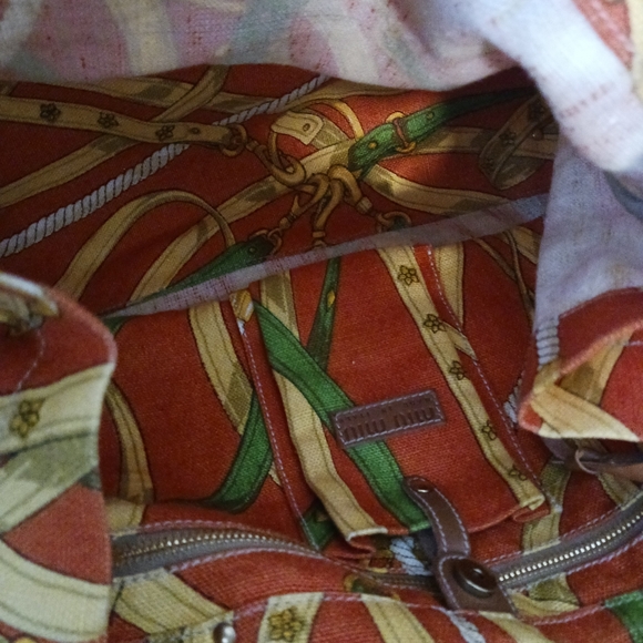 Miu Miu multi color printed canvas and leather shoulders bag - Picture 6 of 11